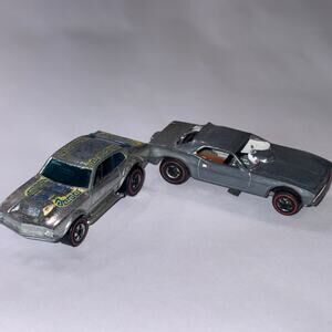 VNTG 70s Hot Wheels Lot of 2 Snake Funny Car Mighty Maverick